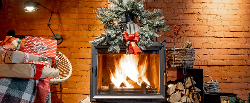 Travis Industries Linear Gas Fireplace Installation in Aldine, Texas