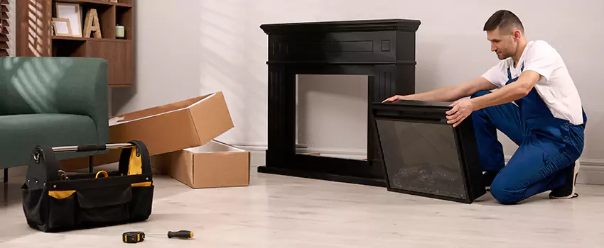 Old Rusted Metal Fireplace Repair And Replacement in Aldine, TX